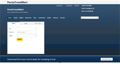 Desktop Screenshot of persiatravelmart.com